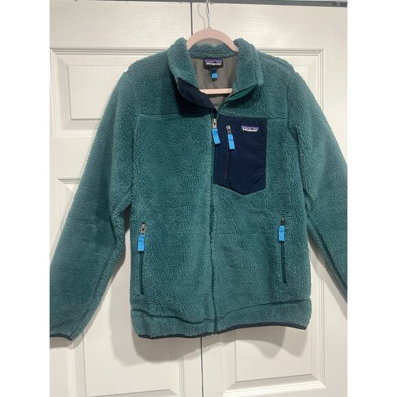 Patagonia Classic Retro-X Deep Pile Fleece Jacket Green Size L - Picture 10 of 16